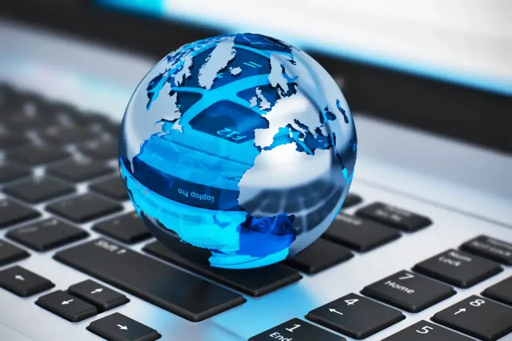 What is AEO? globe on laptop